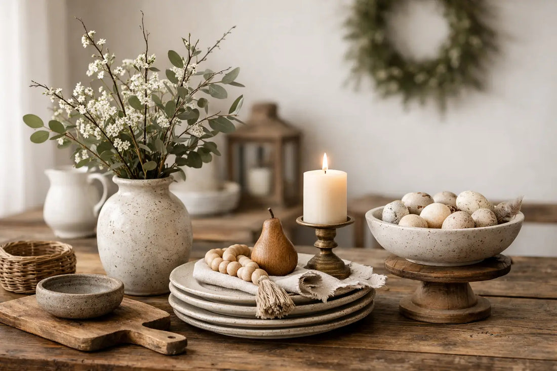 Modern Farmhouse Tabletop Decor That Feels Collected