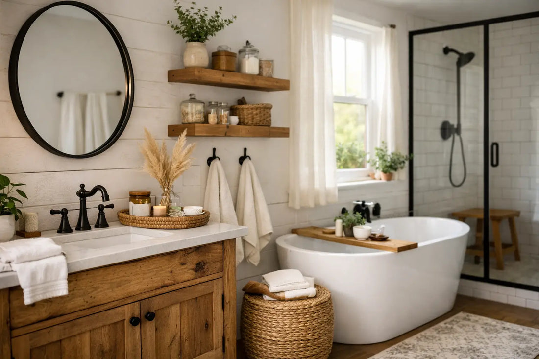 Modern Farmhouse Bathroom Decor Guide for a Warm Home
