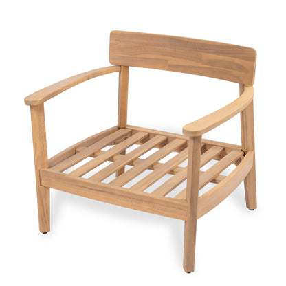 Mallorca Acacia Wood Club Chair With Seat Cushion