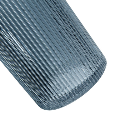 D5.9x11.8'H Fluted Accent Vases with Ribbed Design, Set of 2