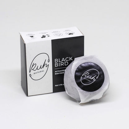 Activated Charcoal Bar Face Soap - Blackbird - PoshaBella