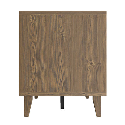 Modern 60 Inch TV Stand in Classic Walnut Finish
