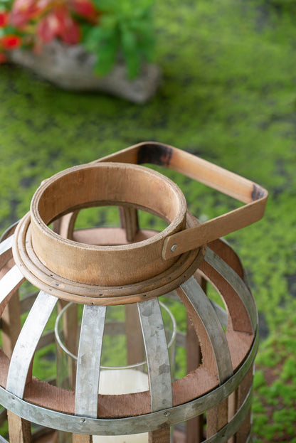 Decorative Lantern With Handle Wooden Lantern For Indoor Outdoor Home Garden Wedding
