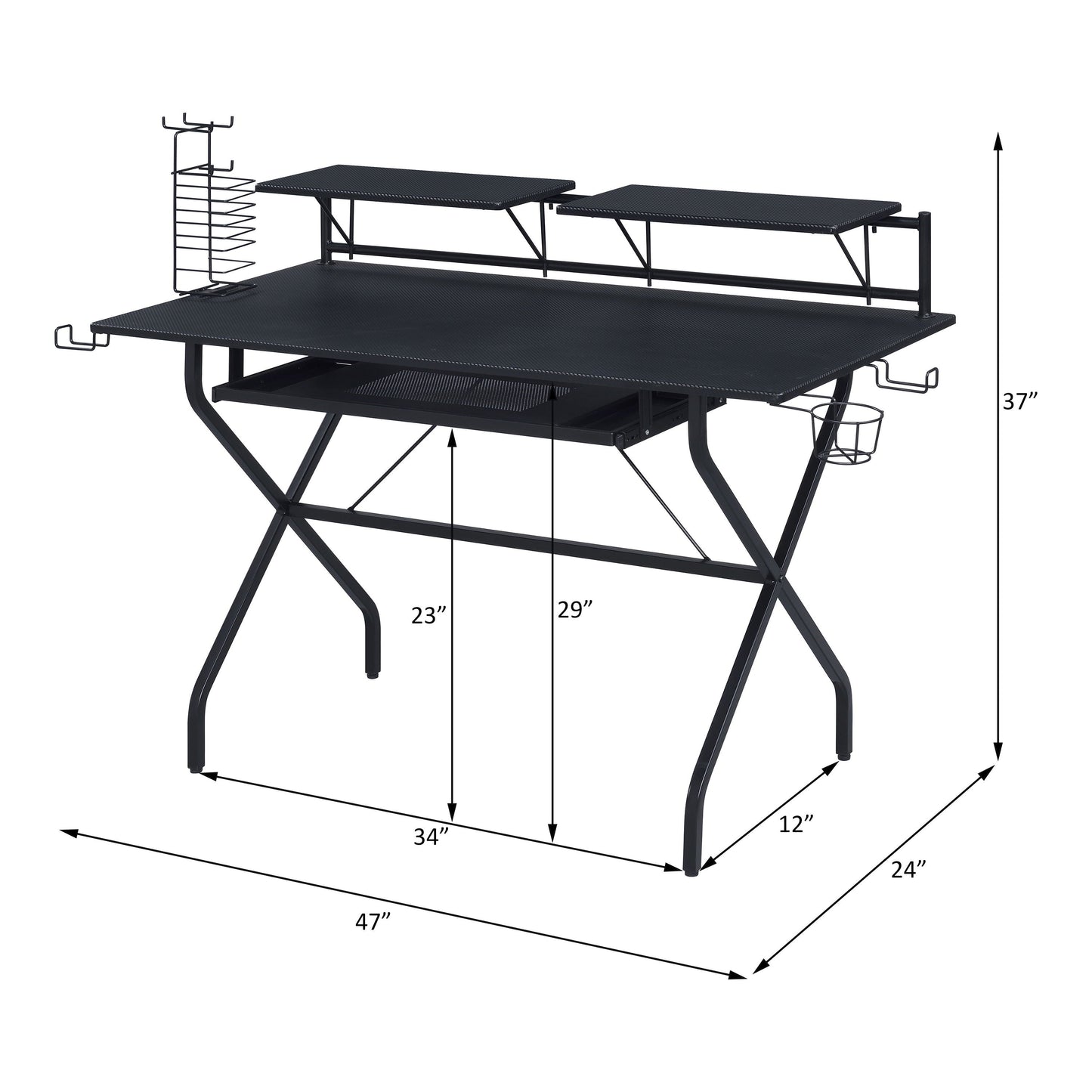 Hartman - Gaming Desk - Black