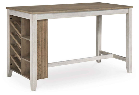 Skempton - Rectangular Counter Table With Storage - White