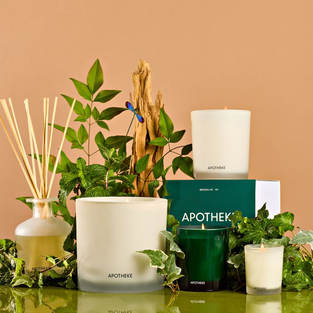 Wild Mint and Ivy Votive Candle - PoshaBella