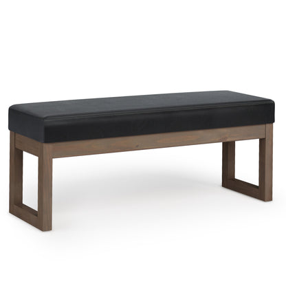 Milltown Large Ottoman Bench - Midnight Black