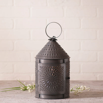 Cozy 15" Fireside Lantern in Rustic Kettle Black