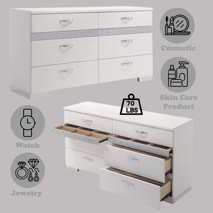 Naima II - Dresser - White High Gloss