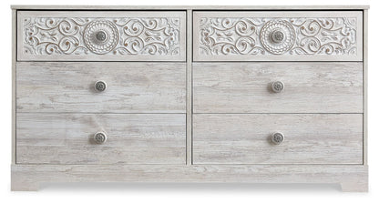 Paxberry - Six Drawer Dresser - Weatherworn - Whitewash