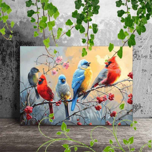 Canvas Painting - Colorful Wooden