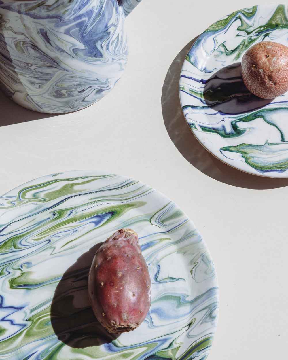Marbled Ocean Salad Plate - Set of 4