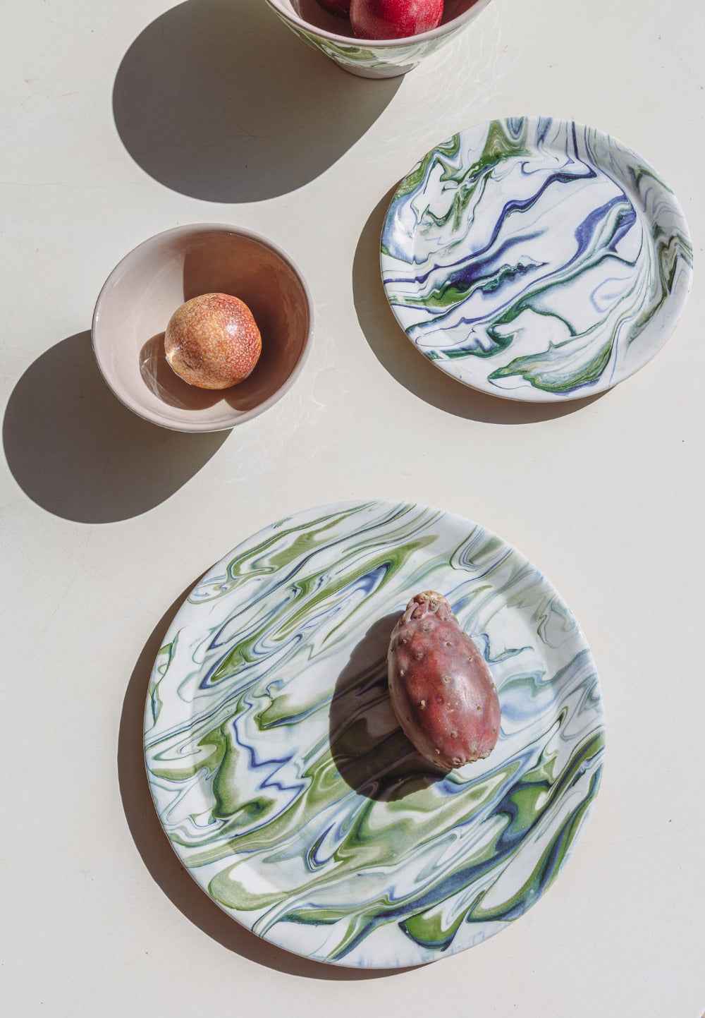 Marbled Ocean Dinner Plate - Set of 4