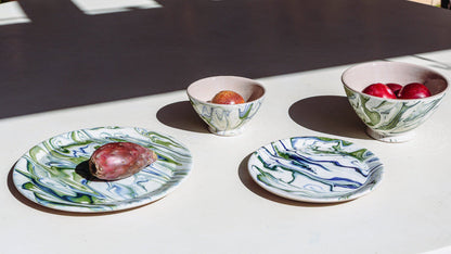 Marbled Ocean Dinner Plate - Set of 4
