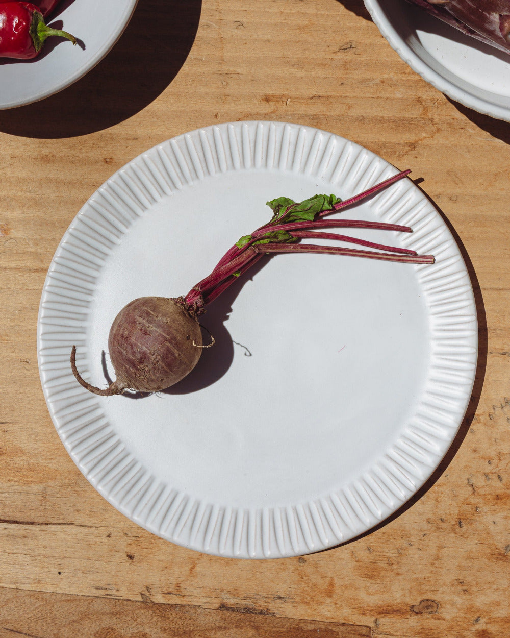 Cloud Lines Dinner Plate - Set of 4 - PoshaBella