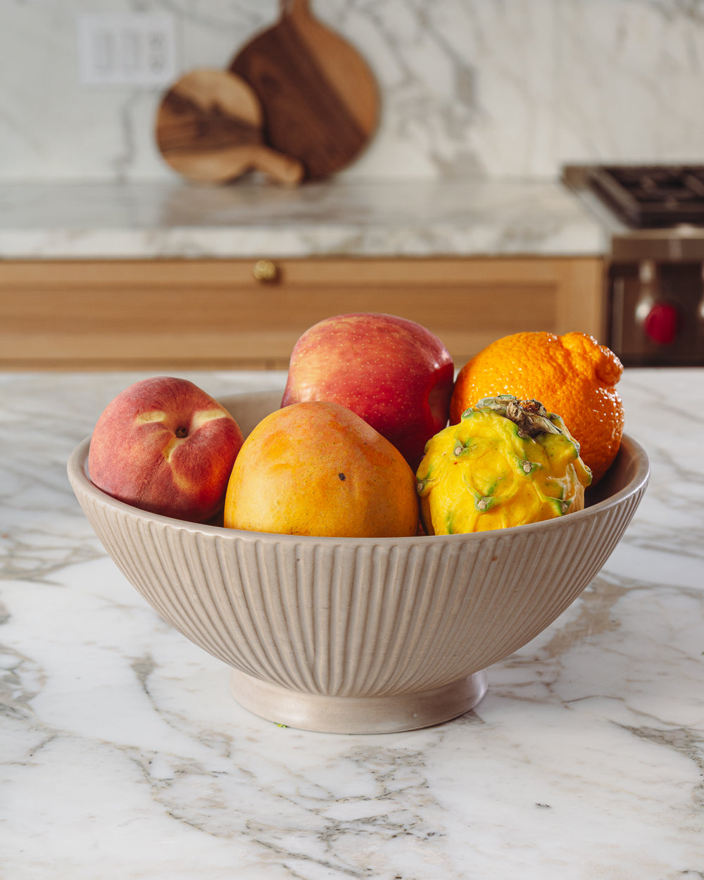 Earth Lines Large Serving Bowl - PoshaBella