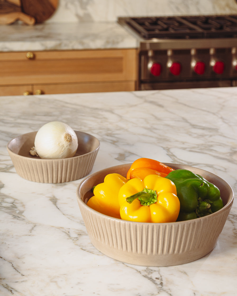 Earth Lines Pasta Bowl - Set of 4 - PoshaBella