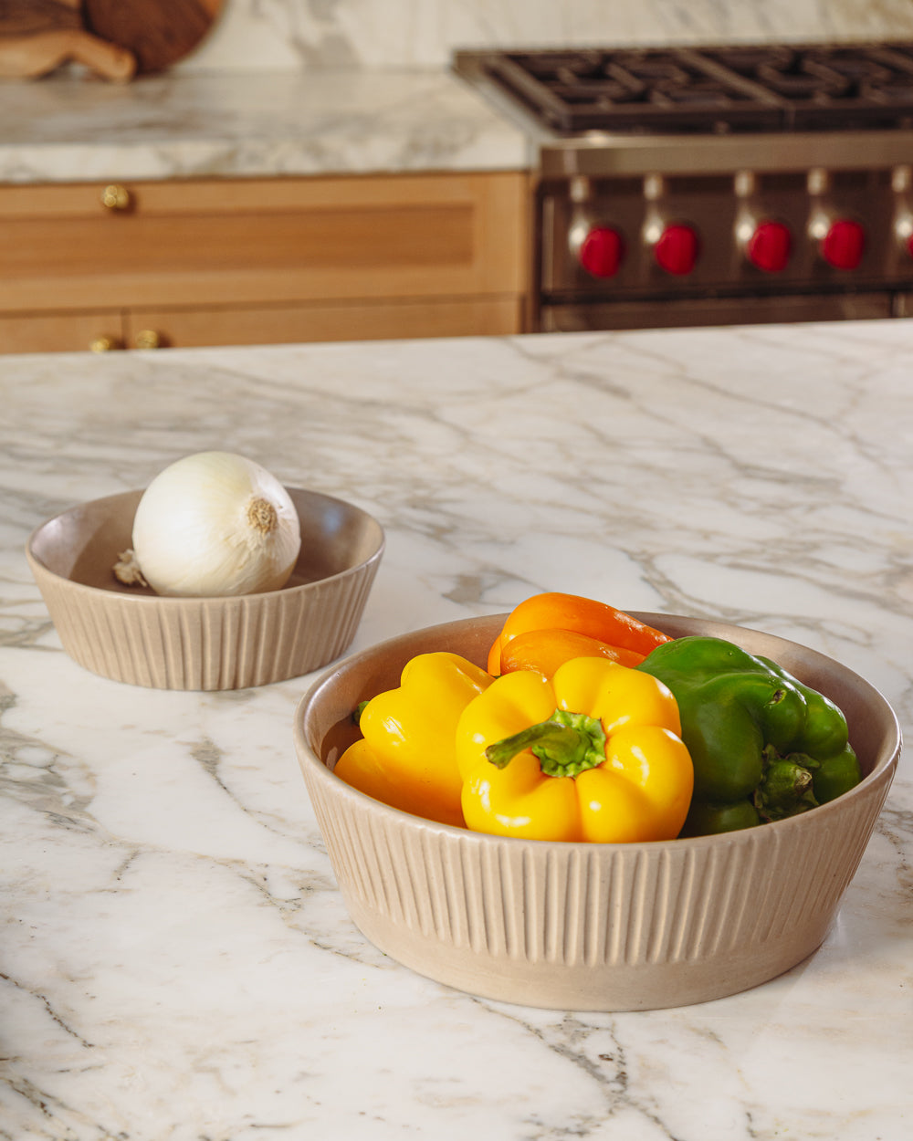 Earth Lines Serving Bowl - PoshaBella