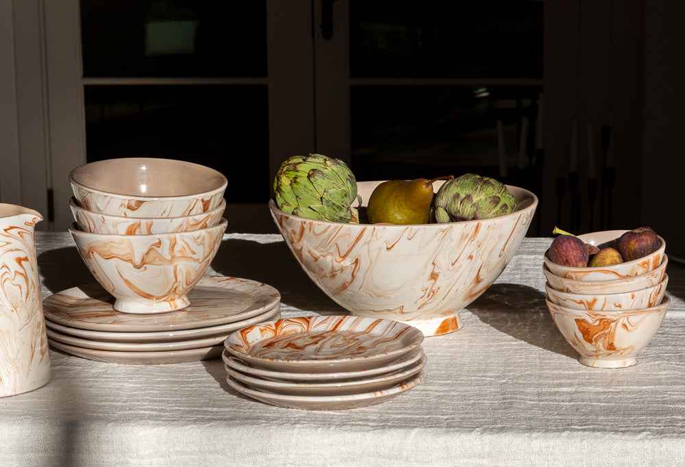 Marbled Terra Serving Bowl
