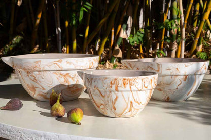 Marbled Terra Mixing Bowls - Set of 3