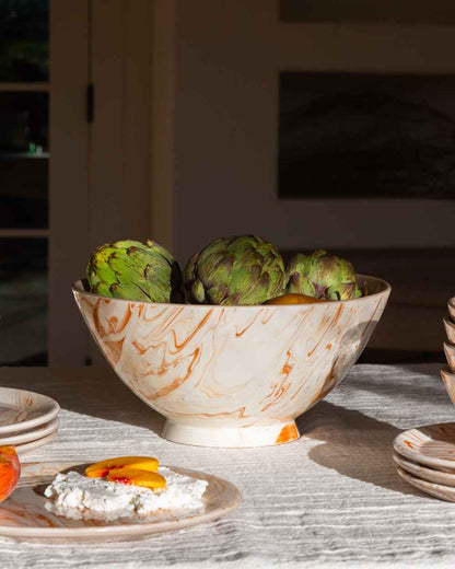 Marbled Terra Serving Bowl