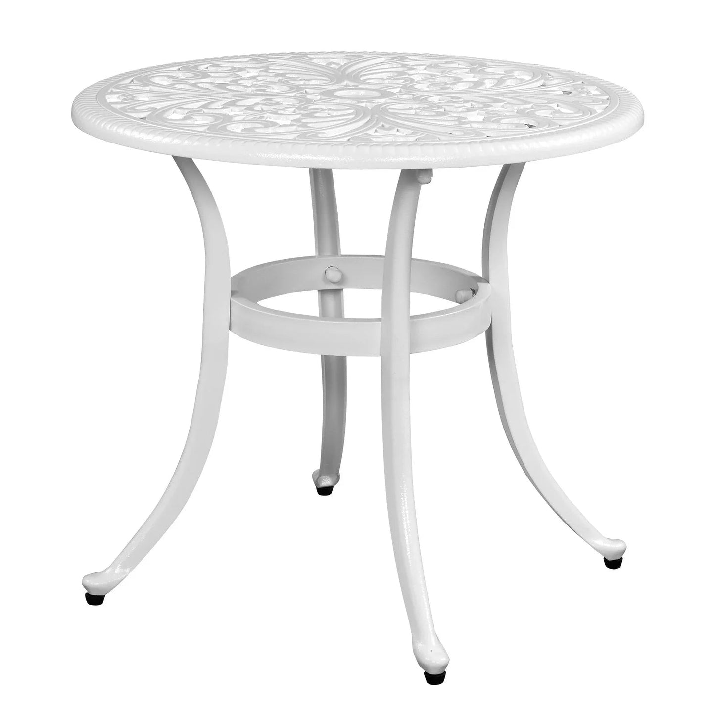 Round Cast Aluminum Patio Side Table