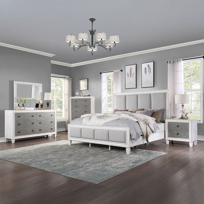 Katia - Mirror - Rustic Gray & Weathered White