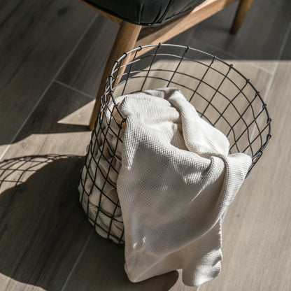 308 - Round Iron Basket - PoshaBella
