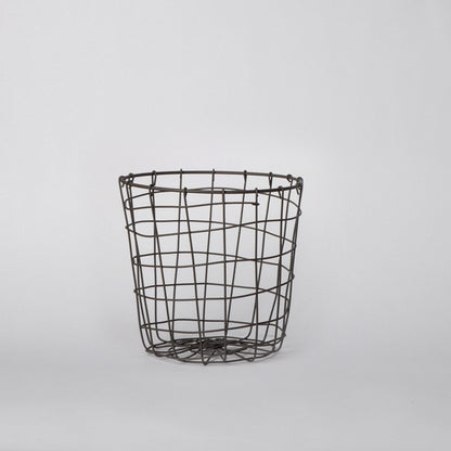 308 - Round Iron Basket - PoshaBella