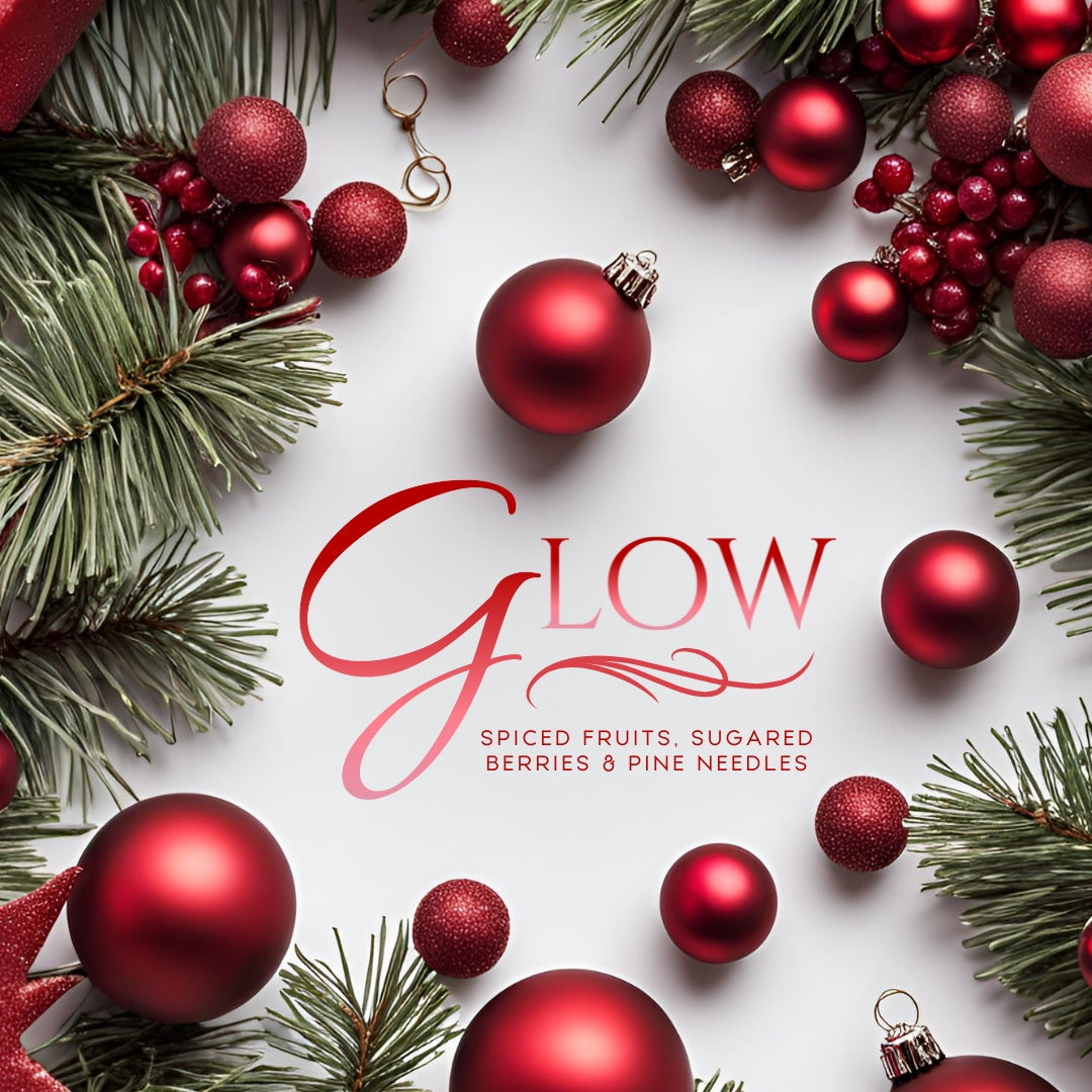 Glow (14oz) - Notes: Spiced Fruit, Pine Needles, Simmered Pear, Evergreen 1982 Candle Co.™
