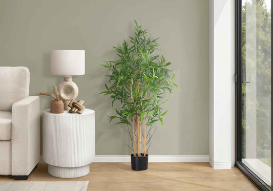 50" Tall Artificial Bamboo Tree, Potted Decorative Plant