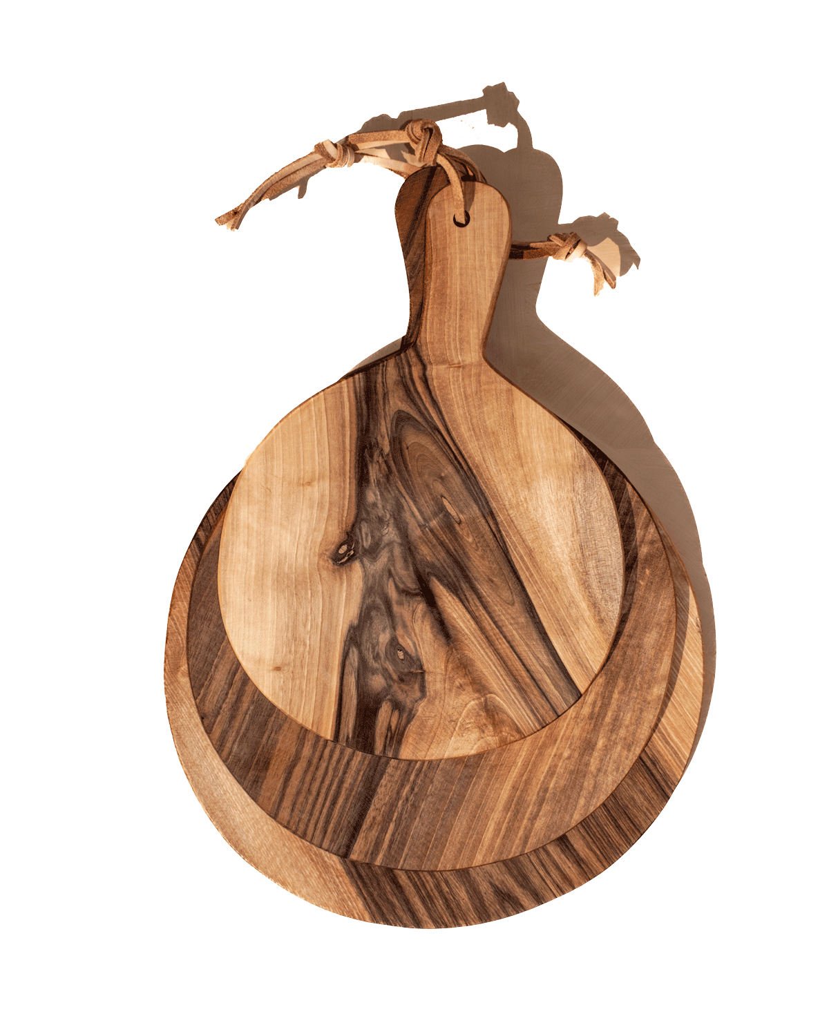 Round Walnut Cutting Boards - PoshaBella