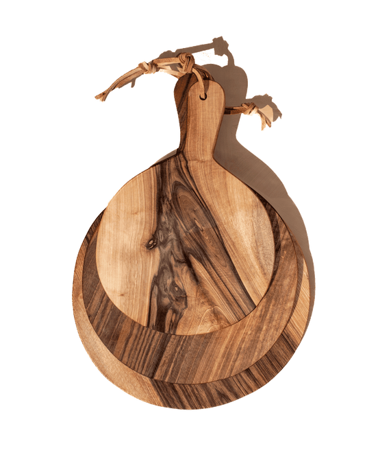 Round Walnut Cutting Boards - PoshaBella