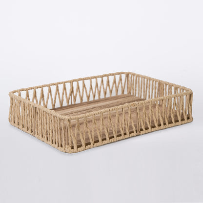 415 - Wooden Rope Tray - PoshaBella