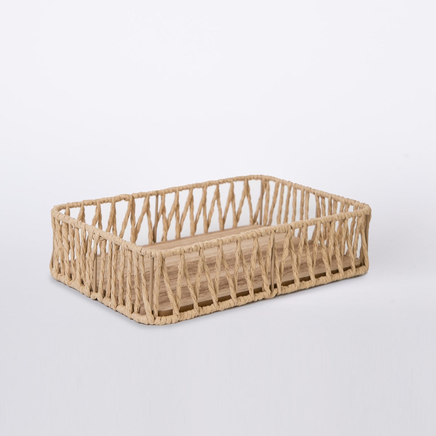 415 - Wooden Rope Tray - PoshaBella