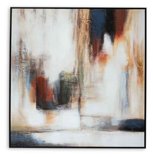 Pigeonford - Wall Art - White / Teal / Gold