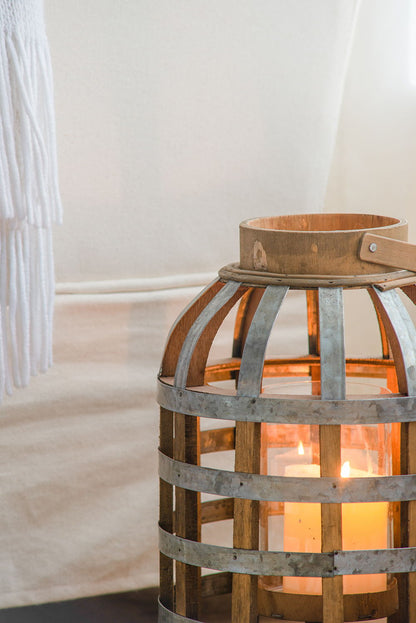 Decorative Lantern With Handle Wooden Lantern For Indoor Outdoor Home Garden Wedding