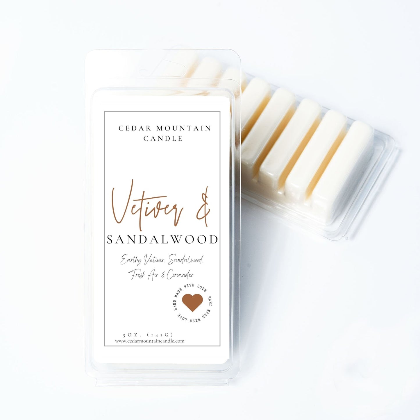 Vetiver & Sandalwood - 5.5 oz Wax Melts - PoshaBella