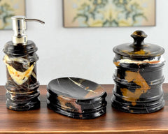 Michelangelo Marble 3-Piece Bathroom Accessory Set