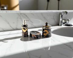 Michelangelo Marble 3-Piece Bathroom Accessory Set