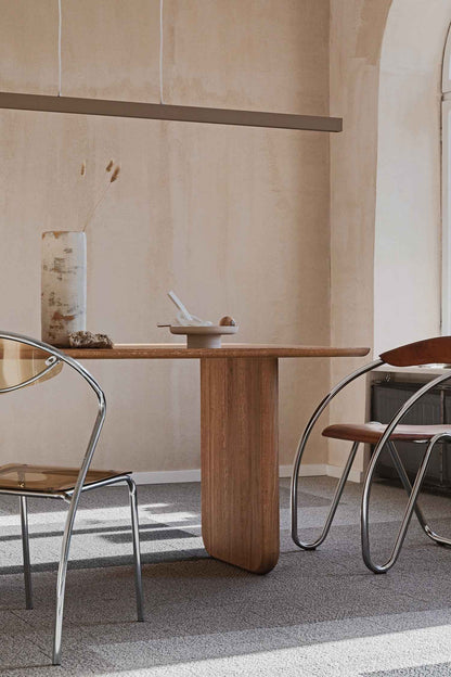 Oval Solid Wood Dining Table