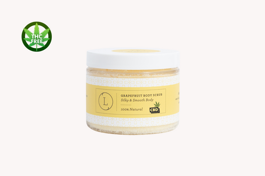 CBD Grapefruit Body Scrub – Natural Exfoliating Salt Scrub