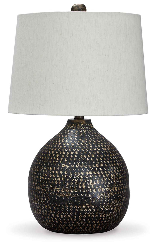 Maire - Metal Table Lamp  - Black / Gold Finish