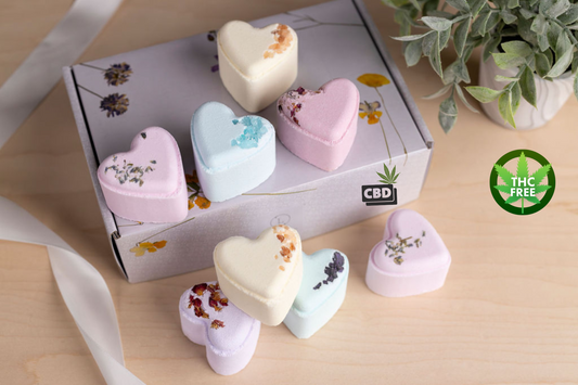 CBD Lavender Bath Bomb Gift Set – 8 Handmade Bath Bombs