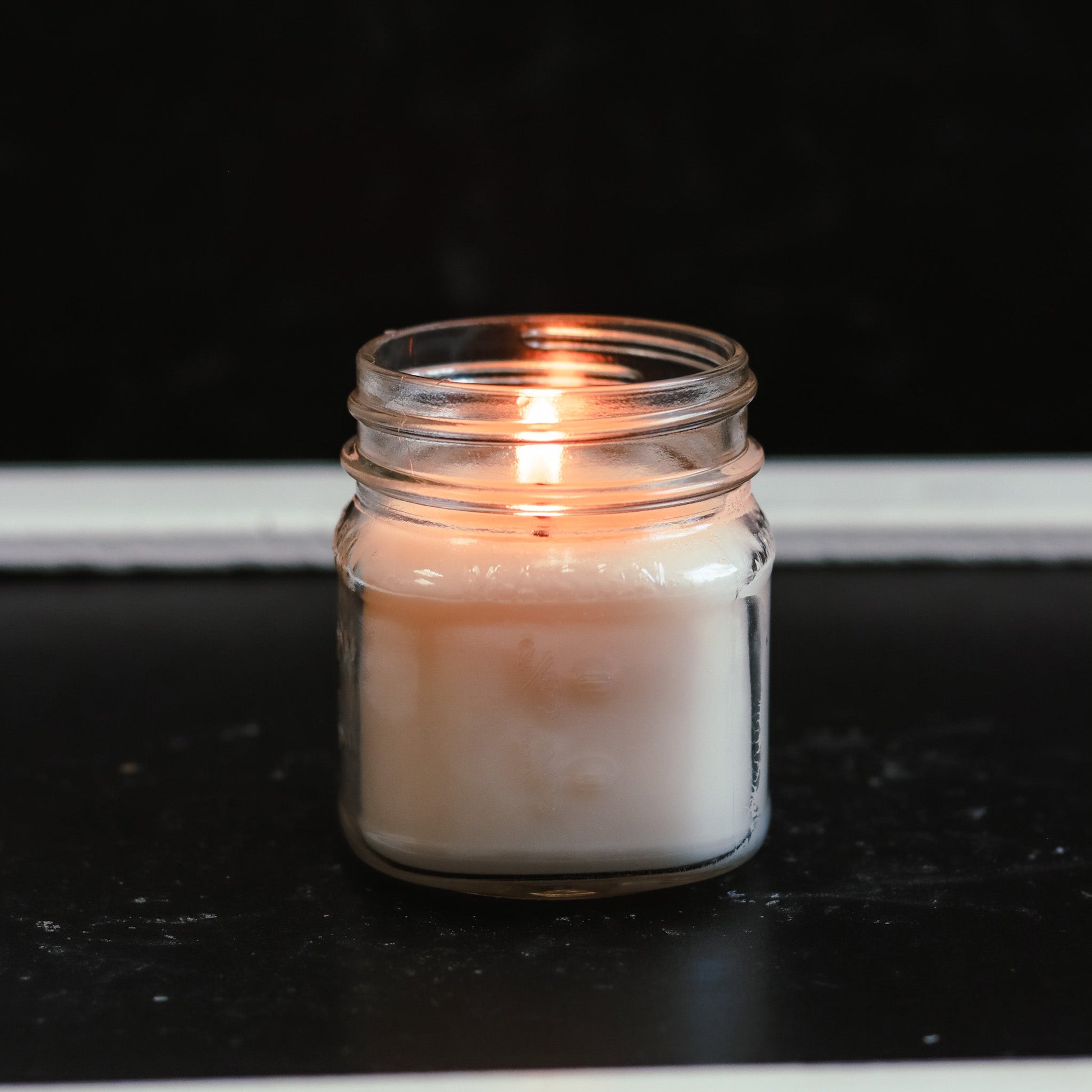 6.5 oz Mason Jar Soy Candle - Sweet Vanilla Cinnamon - PoshaBella