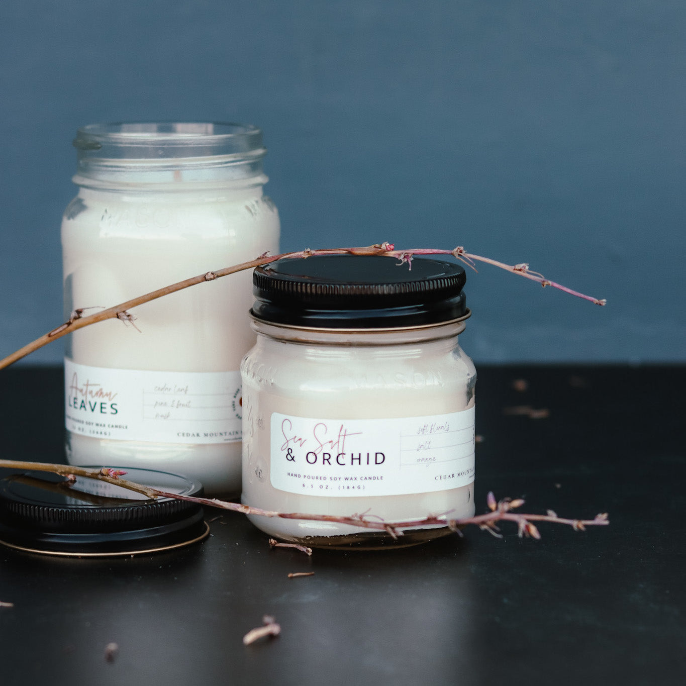 Mason Jar Soy Candle - Choose Size and Scent - PoshaBella