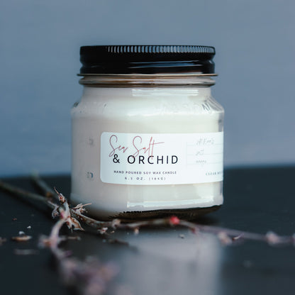 6.5 oz Mason Jar Soy Candle - Choose Your Scent - PoshaBella