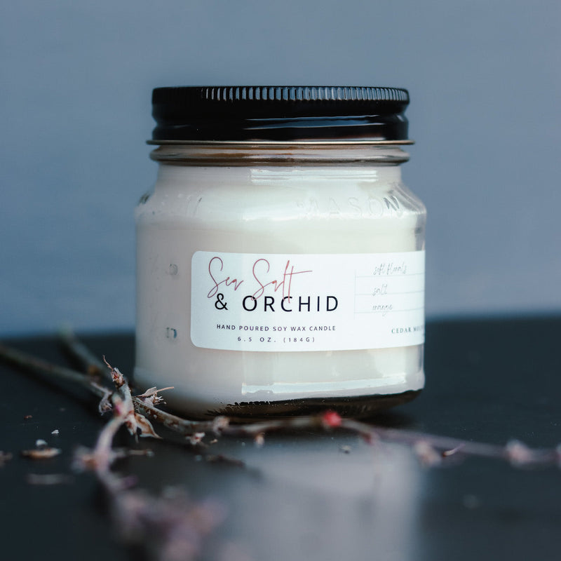 6.5 oz Mason Jar Soy Candle - Choose Your Scent