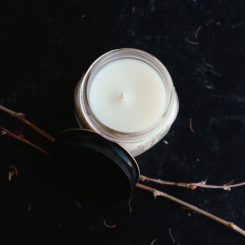 6.5 oz Mason Jar Soy Candle - Spiced Cranberry Apple