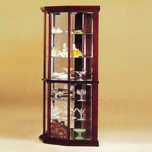 Huxley - Curio Corner Cabinet - Cherry